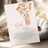 Brown Bear Balloons Baby Books Enclosure Card Begleitkarte