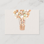 Brown Bear Balloons Baby Books Enclosure Card Begleitkarte (Rückseite)