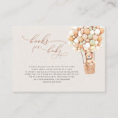 Brown Bear Balloons Baby Books Enclosure Card Begleitkarte (Vorderseite)