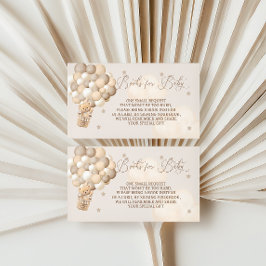 Brown Bear Balloons Bücher für Babydusche Begleitkarte