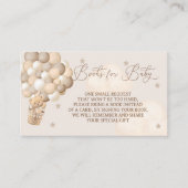 Brown Bear Balloons Bücher für Babydusche Begleitkarte (Vorderseite)