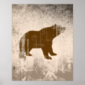BROWN BEAR bekümmert Poster (Vorne)