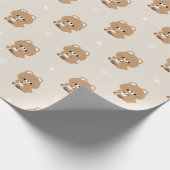 Brown Bear Boba Geschenkpapier (Ecke)