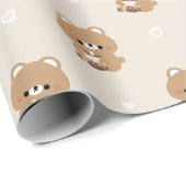 Brown Bear Boba Geschenkpapier (Rolleneckpunkt)