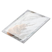 Brown Bear Catches Red Salmon Notizblock (angewinkelt)