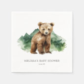 Brown Bear Cub Babydusche Serviette (Vorderseite)