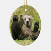 Brown Bear Cub Weihnachtsdekoration Keramik Ornament (Rechts)