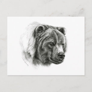 Brown Bear design by Schukina G054 Postkarte