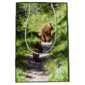 Brown Bear Family Mittlere Geschenktüte (Vorderseite)