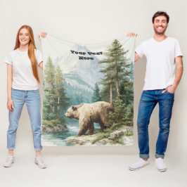 Brown Bear Fleecedecke