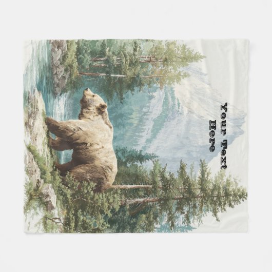 Brown Bear Fleecedecke (Vorderseite (Horizontal))