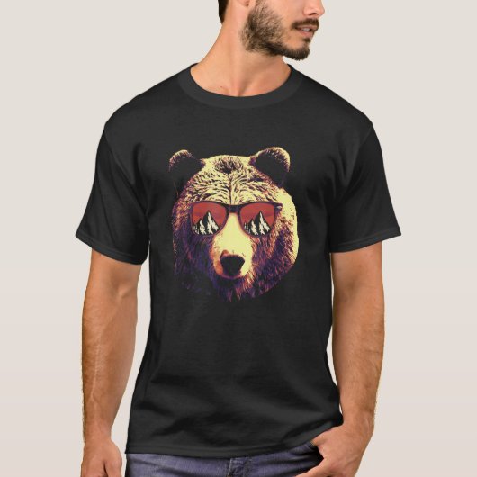 Brown Bear Great Hunting Hunter Wildlife Bear Wit T-Shirt (Vorderseite)