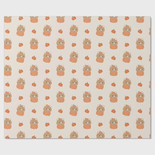 Brown Bear Halloween Geschenkpapier (Flach)