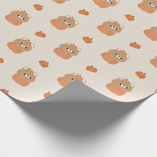Brown Bear Halloween Geschenkpapier (Ecke)