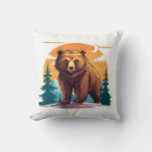 Brown bear kissen (Vorderseite)
