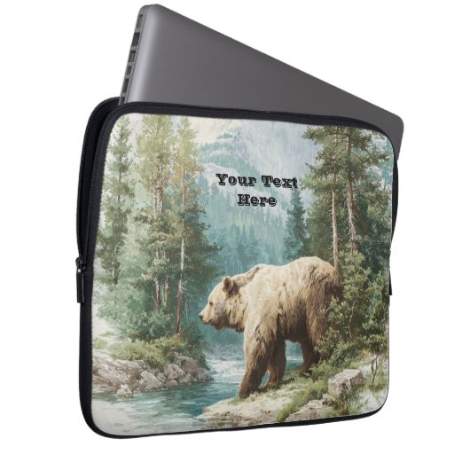 Brown Bear Laptopschutzhülle (Vorne Rechts)