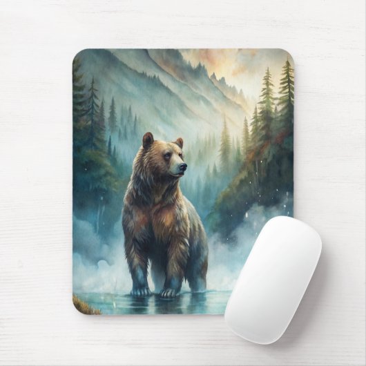 Brown Bear  Mousepad (Mit Mouse)