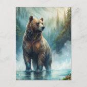Brown Bear Postkarte (Vorderseite)