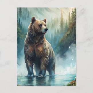 Brown Bear  Postkarte
