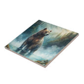 Brown Bear Square Paper Coaster Fliese (Seite)