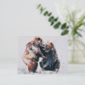 Brown Bears 2001 Postkarte (Stehend Vorderseite)