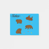 Brown Bears Post-it Klebezettel (Vorderseite)