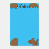 Brown Bears Post-it Klebezettel (Vorderseite)