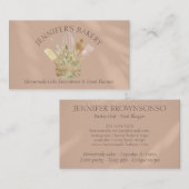 Brown Beige Bäckerei Konditorei Koch Visitenkarte (Vorne/Hinten)