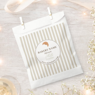 Brown Beige Bakery Logo Product Packaging Bag Geschenktütchen