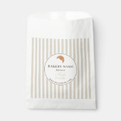 Brown Beige Bakery Logo Product Packaging Bag Geschenktütchen (Vorderseite)