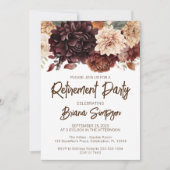 Brown Beige Blume Blumenkreuz Party Einladung (Vorderseite)