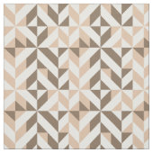 Brown Beige Geometric Deko Cube Pattern Stoff (Muster)