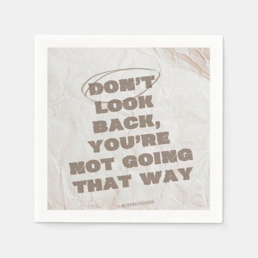 Brown & Beige Grunge Paper Serviette (Vorderseite)