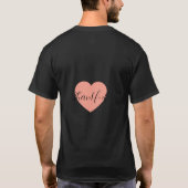 Brown Beige Saturn Planet T-Shirt (Rückseite)