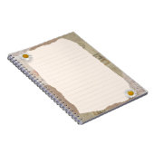 Brown Beige Vintages Scrapbook Lined Notes Notizblock (Rechte Seite)