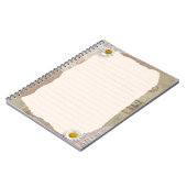 Brown Beige Vintages Scrapbook Lined Notes Notizblock (Linke Seite)