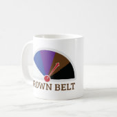 Brown Belt Jiu Jitsu Kaffeetasse (Vorderseite Links)
