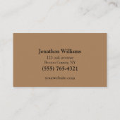 Brown Beruflich Tree Trimming Service Visitenkarte (Rückseite)