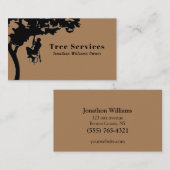 Brown Beruflich Tree Trimming Service Visitenkarte (Vorne/Hinten)