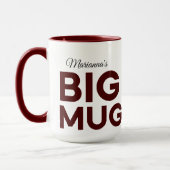 Brown Big Tasse | Große Tasse | Script-Individuell (Links)