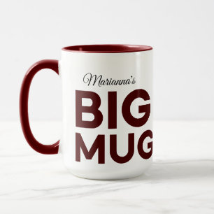 Brown Big Tasse Große Tasse Script-Individuell