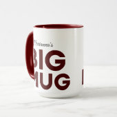 Brown Big Tasse | Große Tasse | Script-Individuell (Vorderseite Links)
