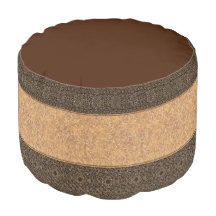 Brown Black Beige Herbst Footrest Pouf