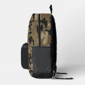 Brown Black Camoflauge Boys School Bedruckter Rucksack (Rechts)