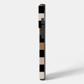 Brown Black Checkered Gingham Pattern Case-Mate iPhone Hülle (Rückseite / Links)