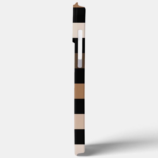 Brown Black Checkered Gingham Pattern Case-Mate iPhone Hülle (Rückseite / Links)