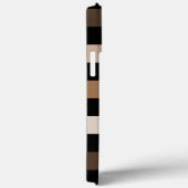 Brown Black Checkered Gingham Pattern Case-Mate iPhone Hülle (Rückseite / Rechts)