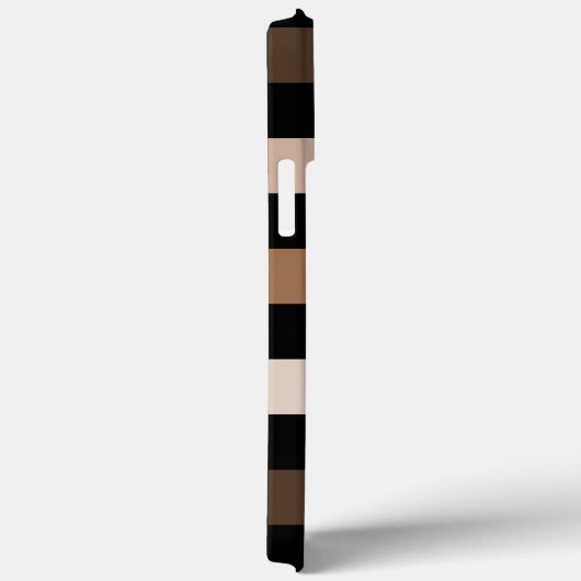 Brown Black Checkered Gingham Pattern Case-Mate iPhone Hülle (Rückseite / Rechts)