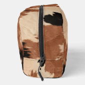 Brown Black Cream Cowgirl Südwest Cowhide Waschbeutel (Rechts)