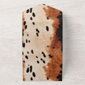 Brown Black Cream Cowhide All In One Einladung (Außenbereich)